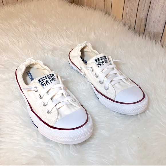Converse Shoes - Converse cream elastic back slip on sneakers 9